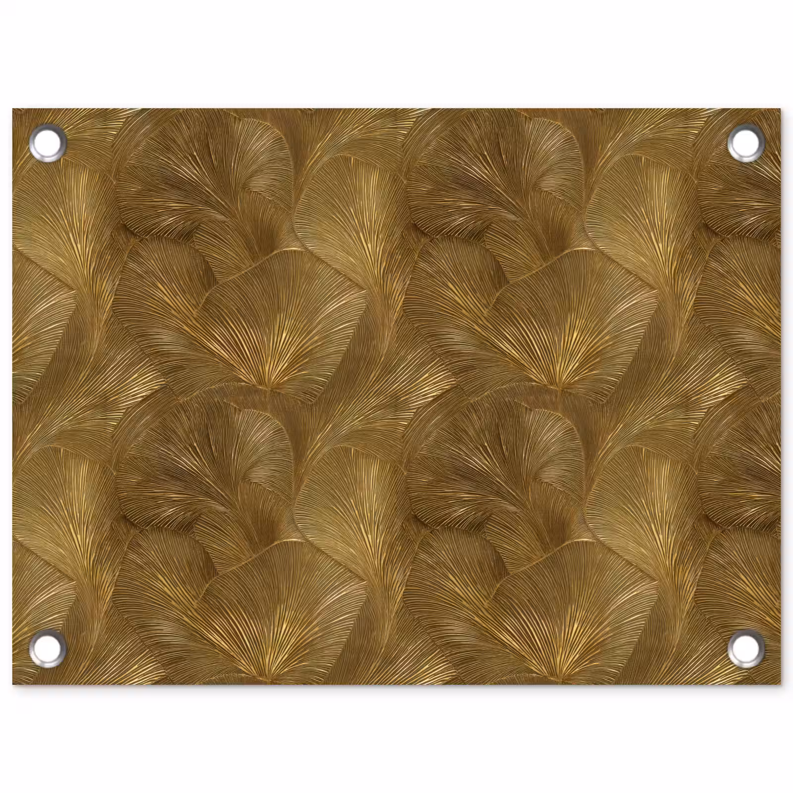 Tuinposter - Organisch - Lijnen - Goud — 1