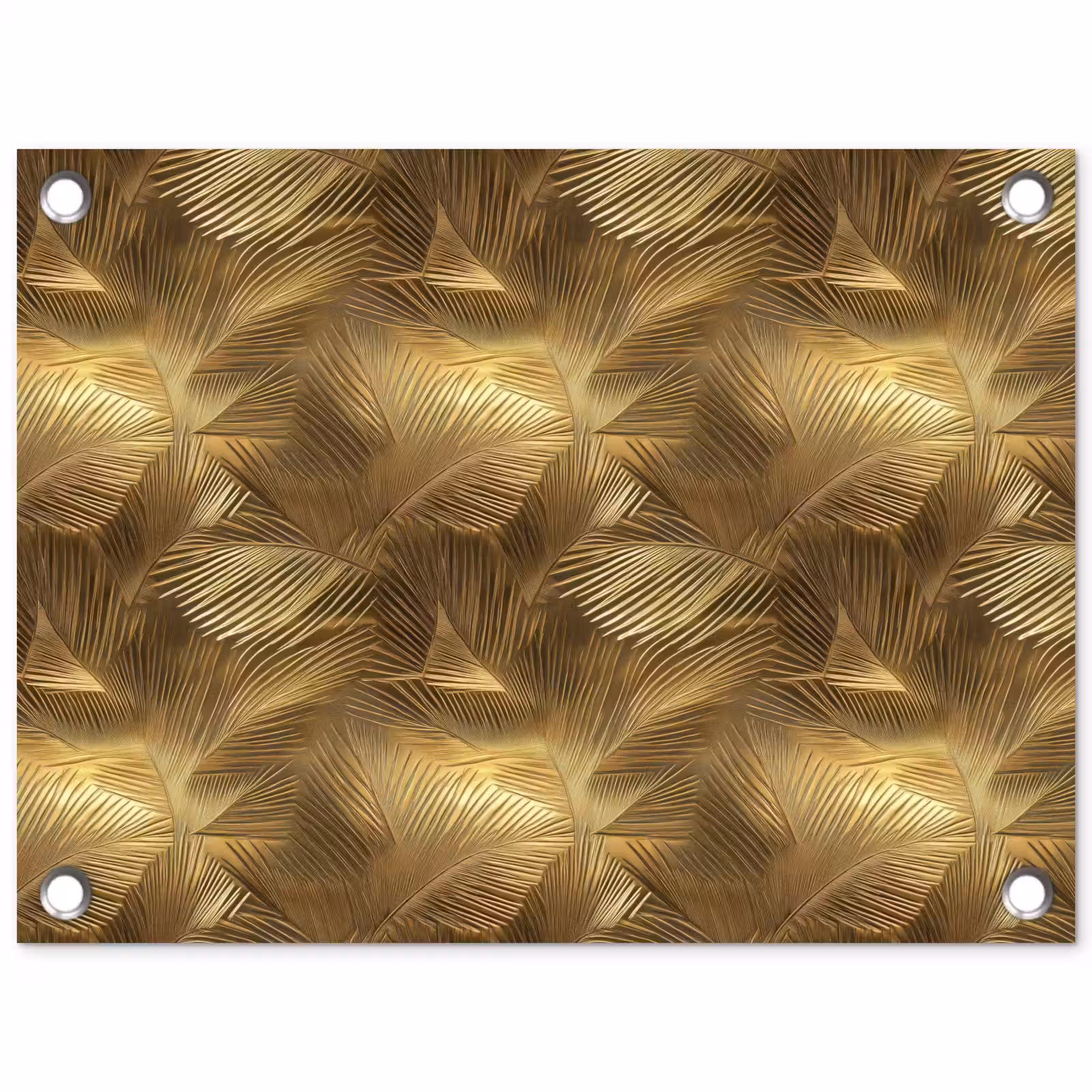 Tuinposter - Palm - Waaier - Goud — 1