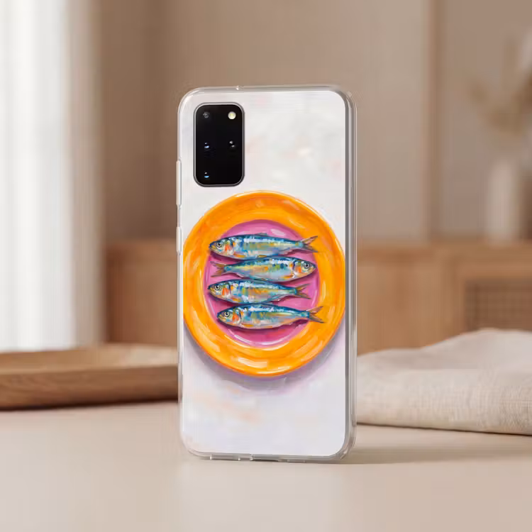 Telefoonhoesje - Vis - Vier - Eten - Modern - Kleurrijk — 3