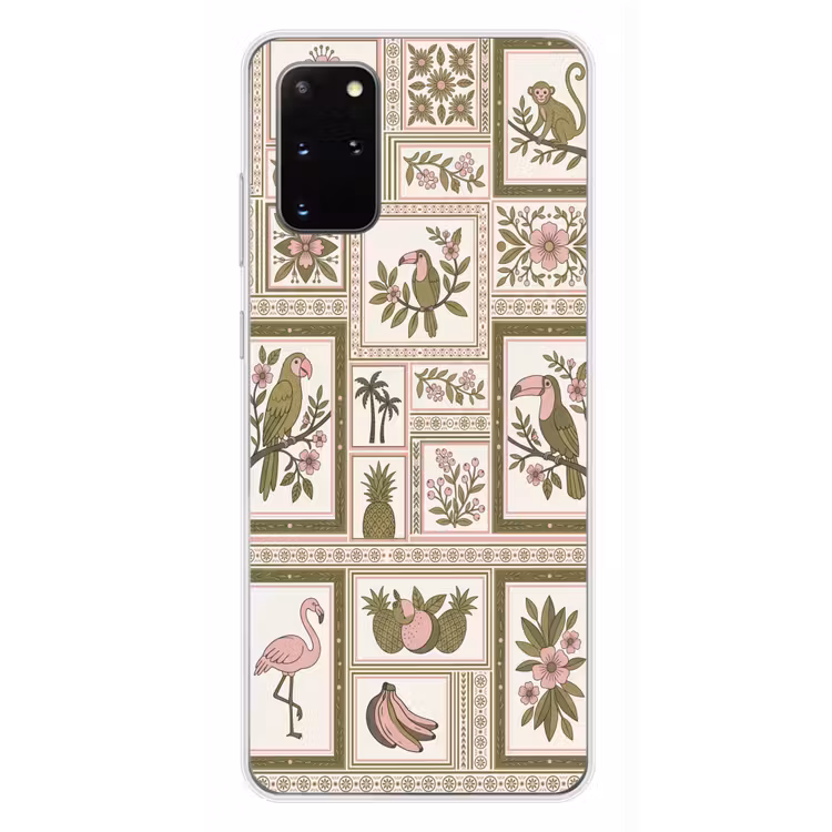 Telefoonhoesje - Vogel - Tropisch - Patroon - Decoratief - Groen — 4