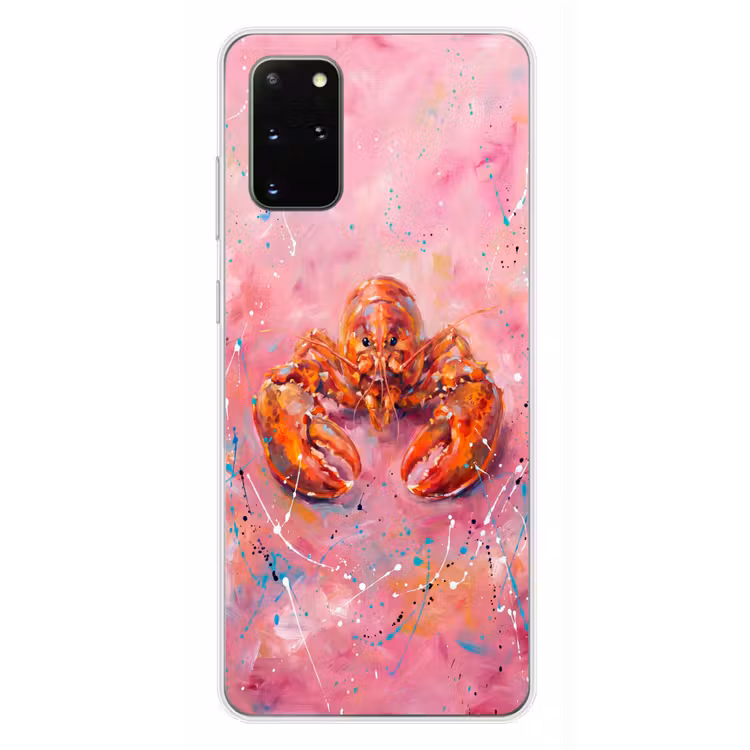 Telefoonhoesje - Zeeleven - Kreeft - Spatters - Abstract - Roze — 4