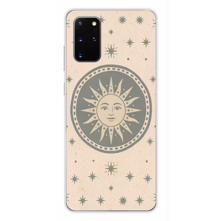 Telefoonhoesje - Zon - Sterren - Astrologie - Vintage - Groen — 4