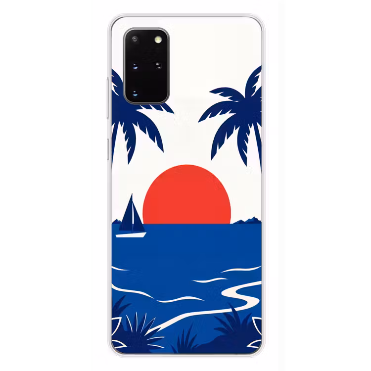 Telefoonhoesje - Zonsondergang - Zee - Palmboom - Tropisch - Modern — 4