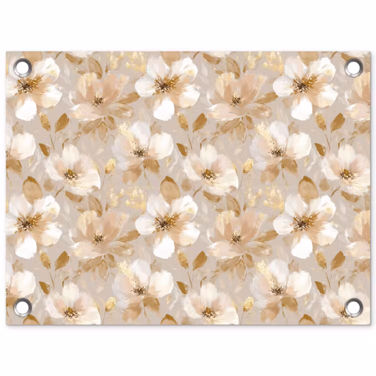 Tuinposter - Bloemen - artistiek - Goud — 1