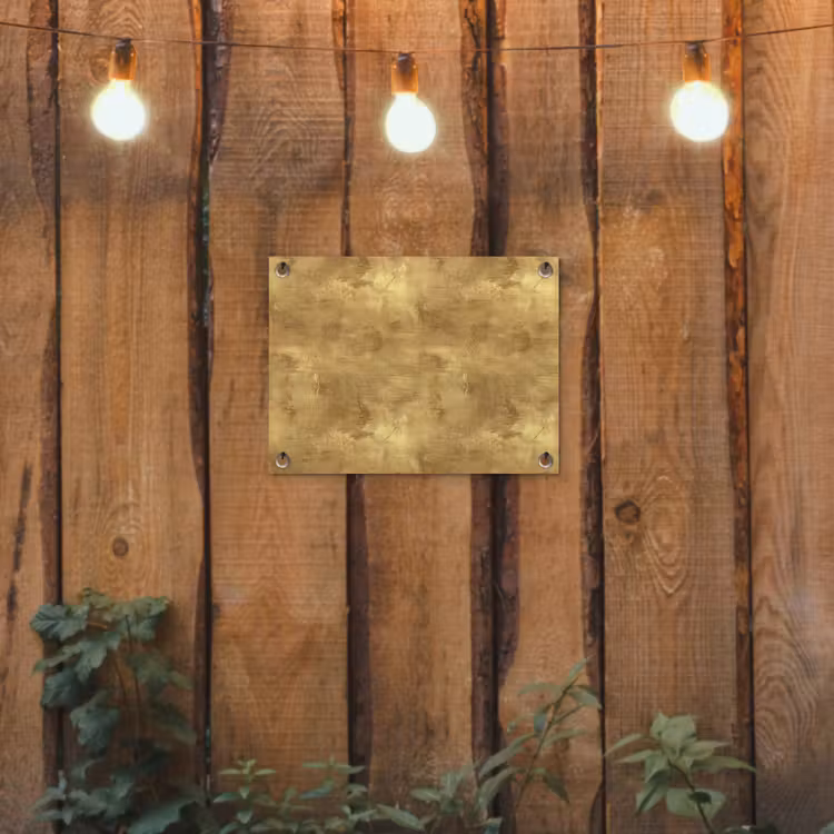 Tuinposter - Industrieel - Textuur - Goud — 2