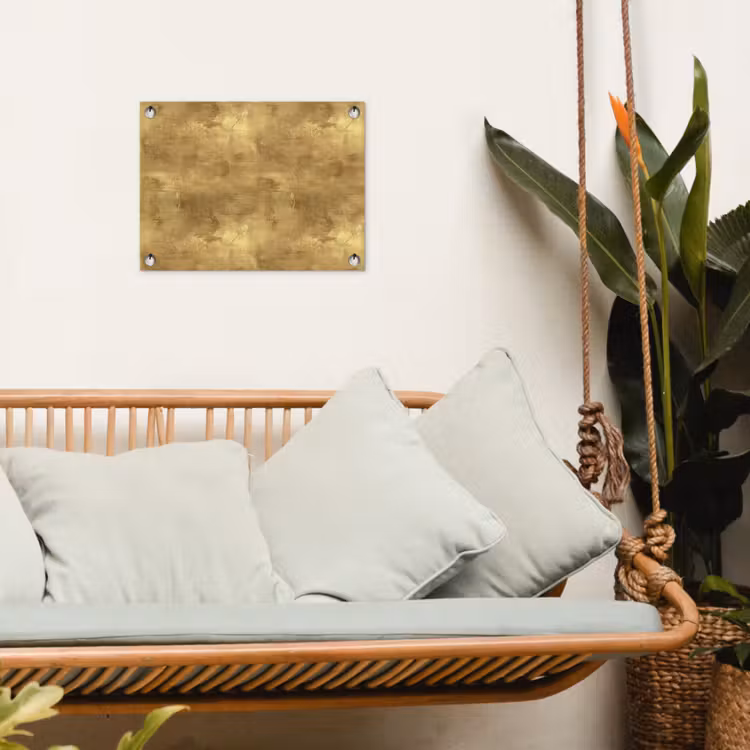 Tuinposter - Industrieel - Textuur - Goud — 5