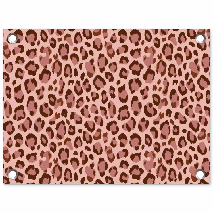 Tuinposter - Luipaard - Patroon - Roze — 1