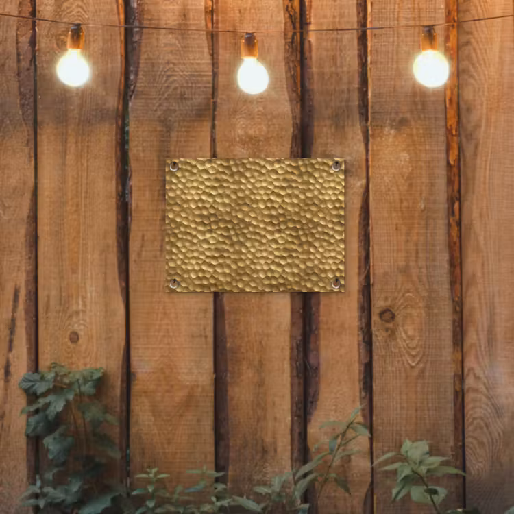 Tuinposter - Metaal - Dynamisch - Goud — 2
