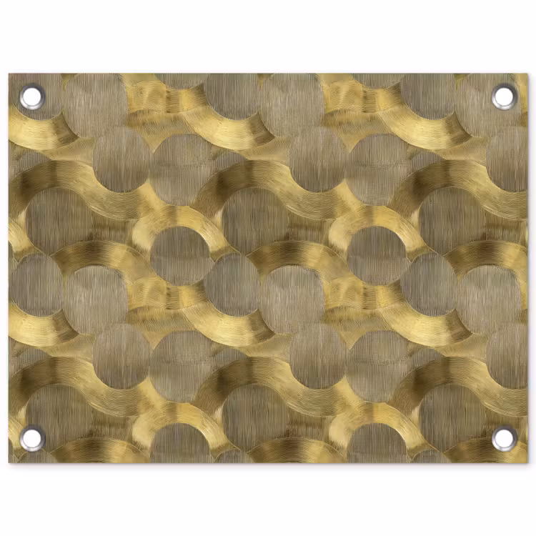 Tuinposter - Modern - Geometrisch - Goud — 1