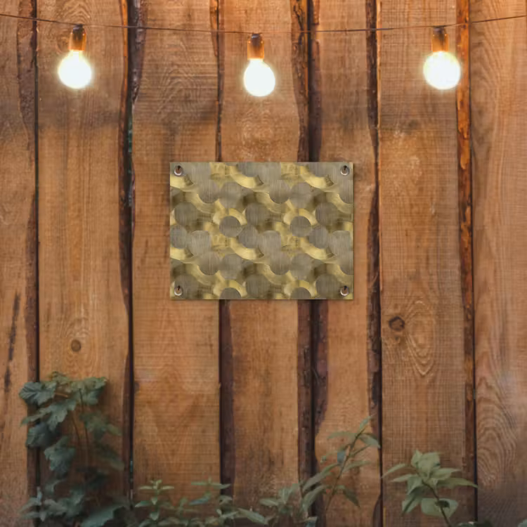 Tuinposter - Modern - Geometrisch - Goud — 2