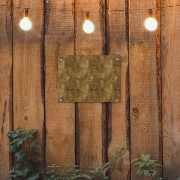 Tuinposter - Organisch - Lijnen - Goud — 2