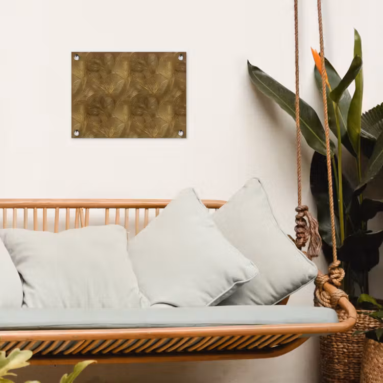 Tuinposter - Organisch - Lijnen - Goud — 5