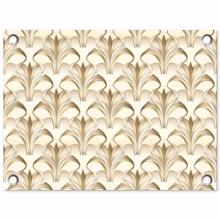 Tuinposter - Ornament - Barok - Goud — 1