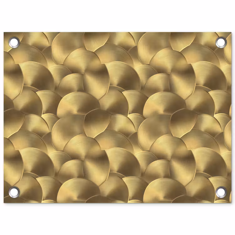 Tuinposter - Modern - Cirkel - Goud — 1