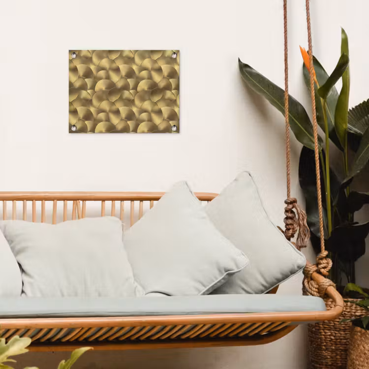 Tuinposter - Modern - Cirkel - Goud — 5