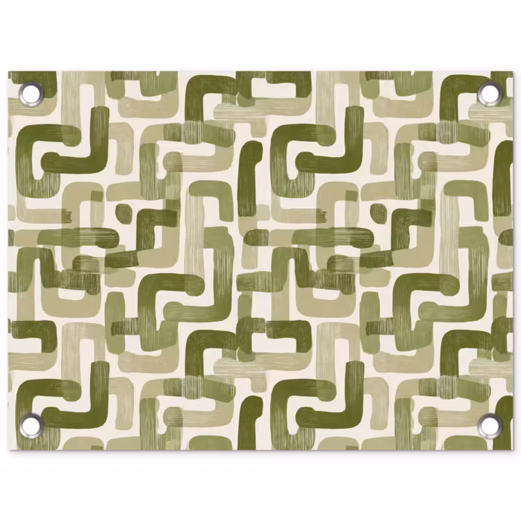 Tuinposter - Modern - Grafisch - Groen — 1