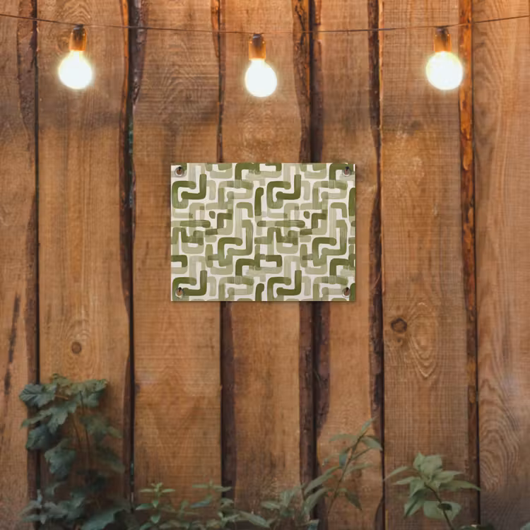 Tuinposter - Modern - Grafisch - Groen — 2