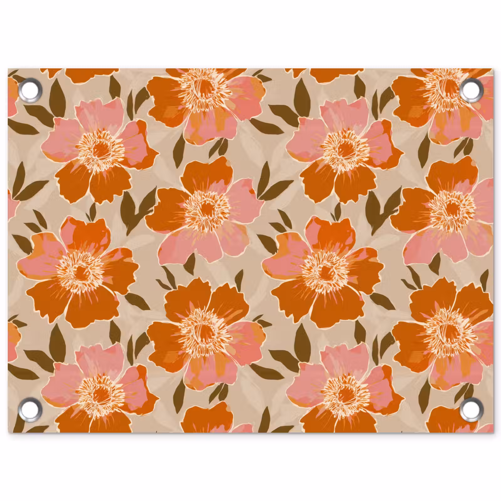 Tuinposter - Bloemen - Motief - Retro — 1