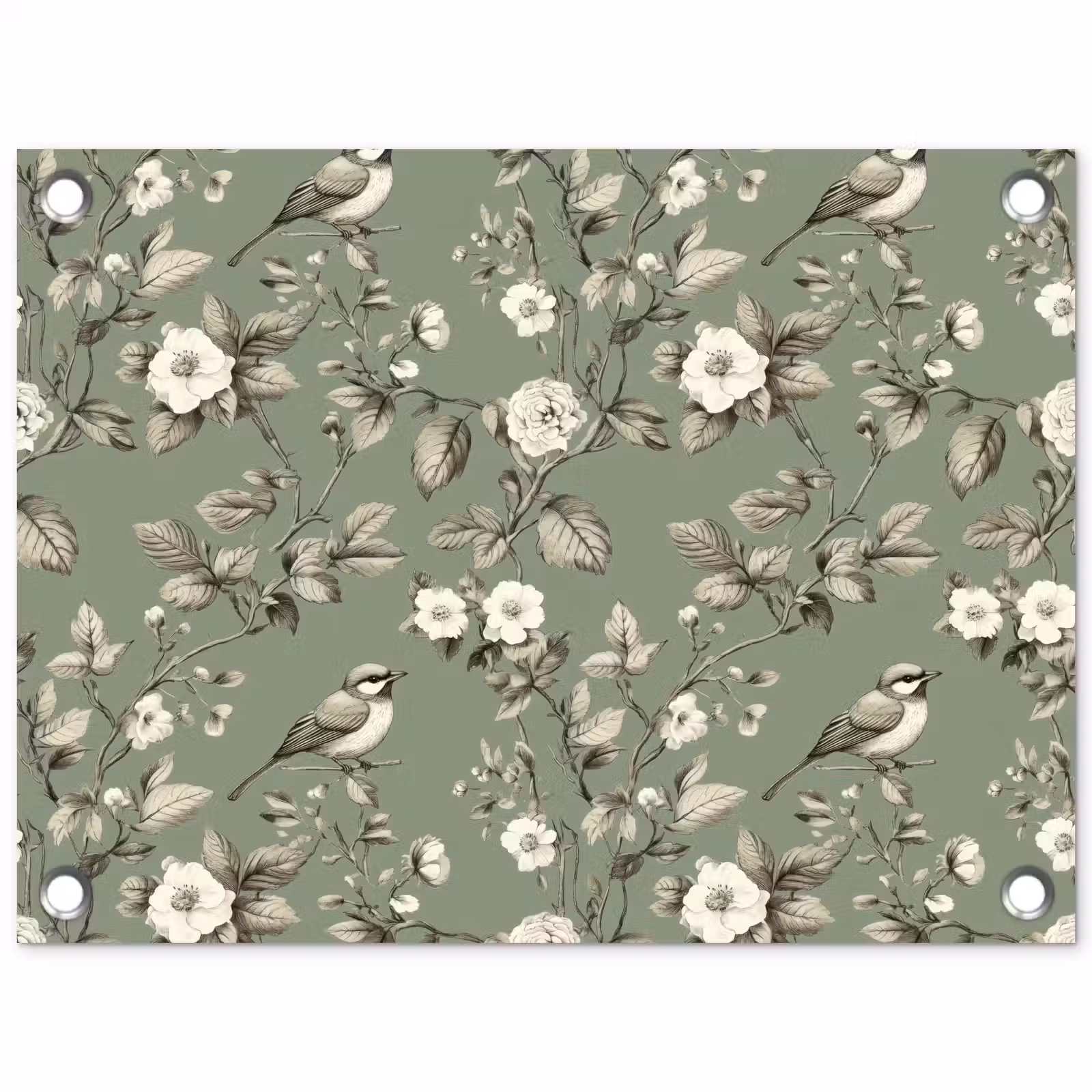 Tuinposter - Botanisch - Vogels - Groen — 1