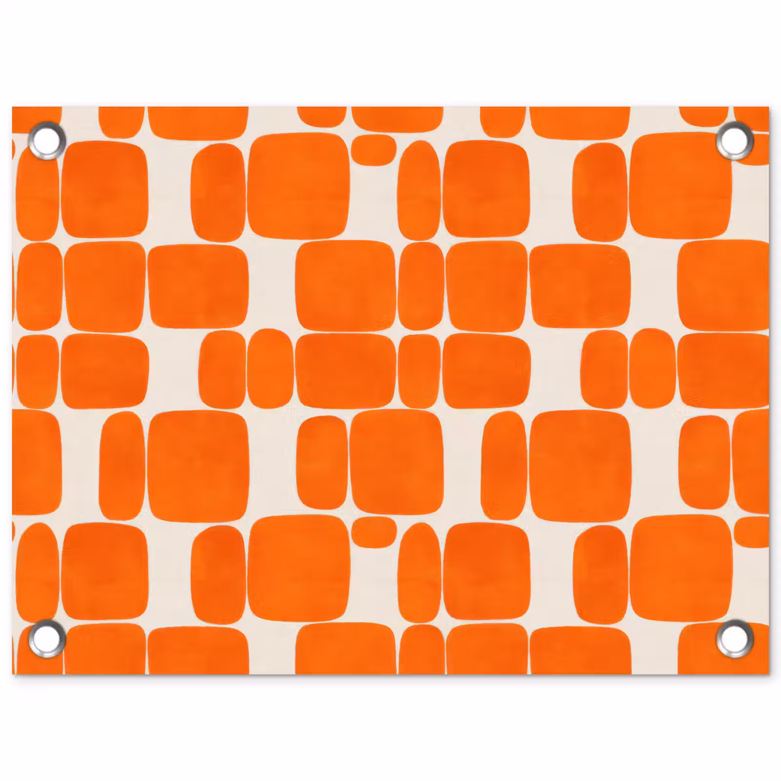 Tuinposter - Patroon - Retro - Oranje — 1