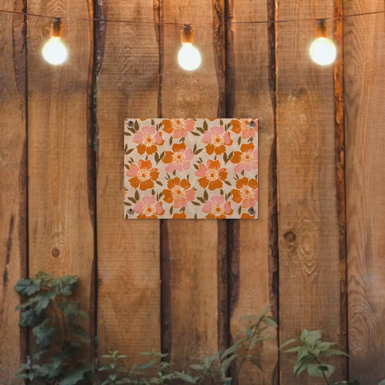 Tuinposter - Bloemen - Motief - Retro — 2