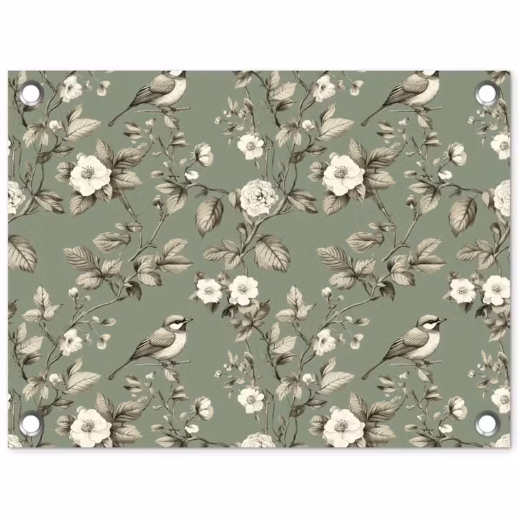 Tuinposter - Botanisch - Vogels - Groen — 1