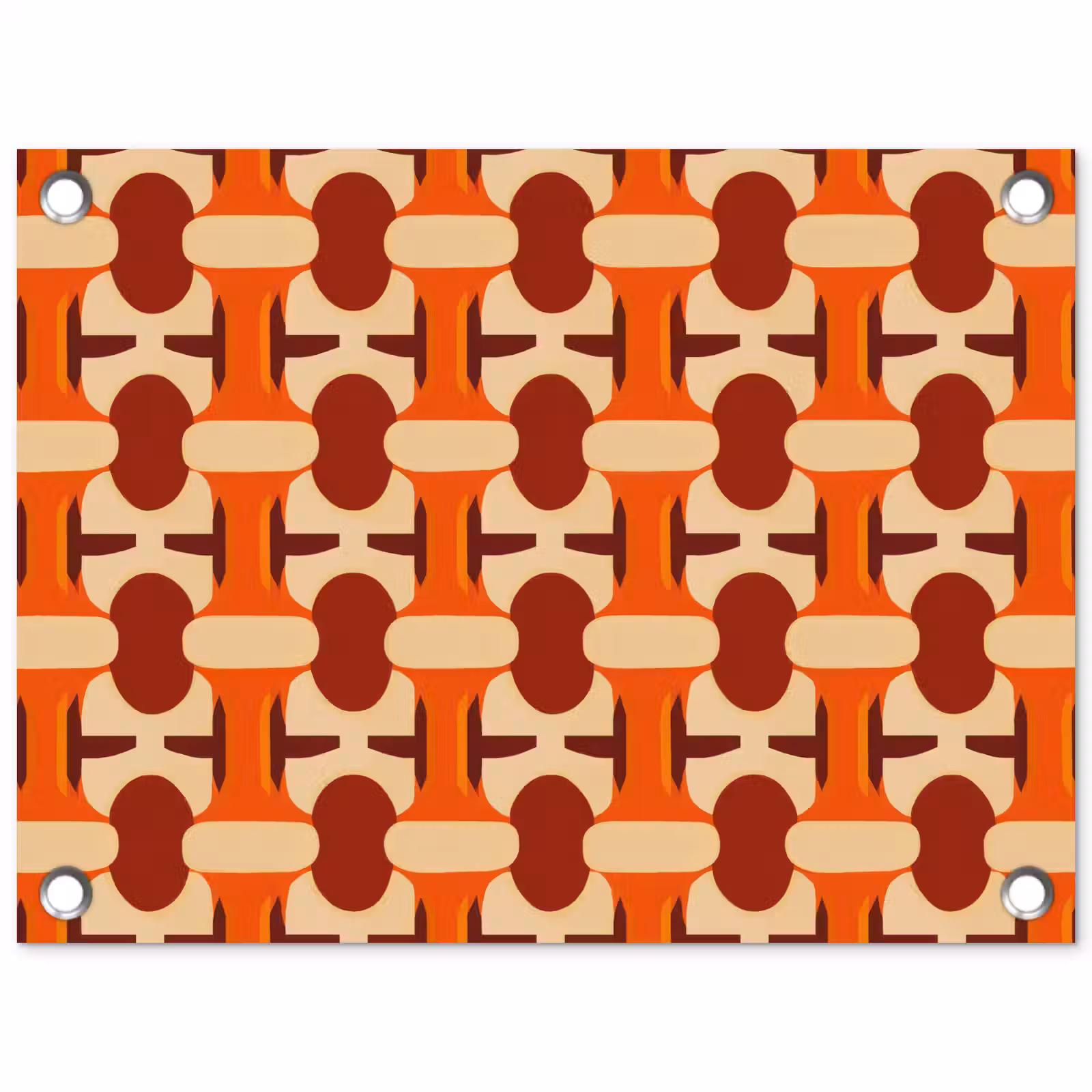 Tuinposter - Geometrisch - Retro - Oranje — 1