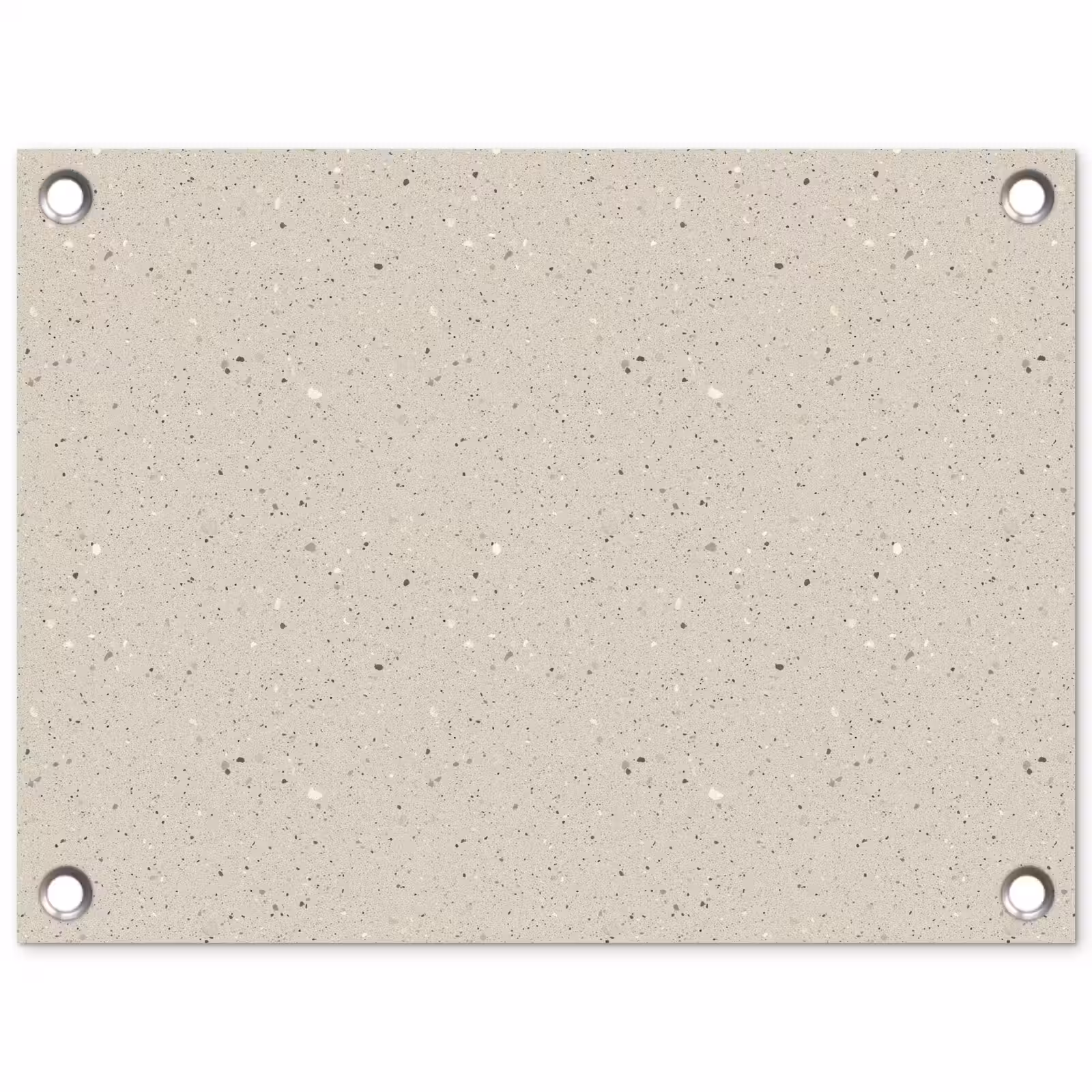 Tuinposter - Lichtbeige - Terrazzo - Grijs — 1