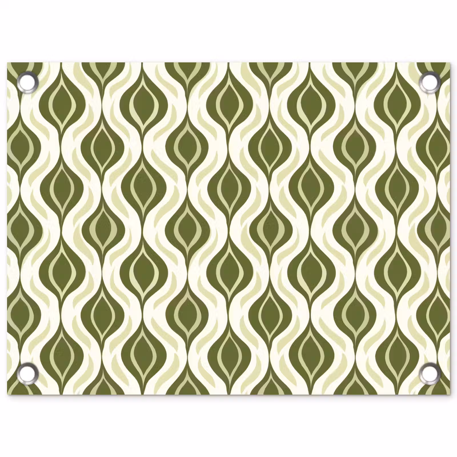 Tuinposter - Patroon - Retro - Groen — 1