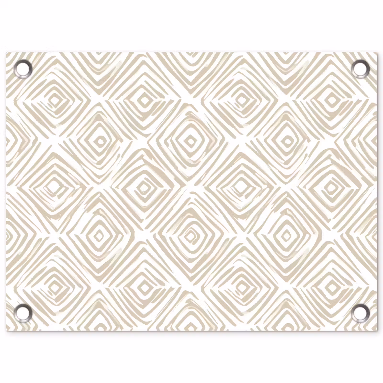 Tuinposter - Abstract - Ruit - Beige — 1