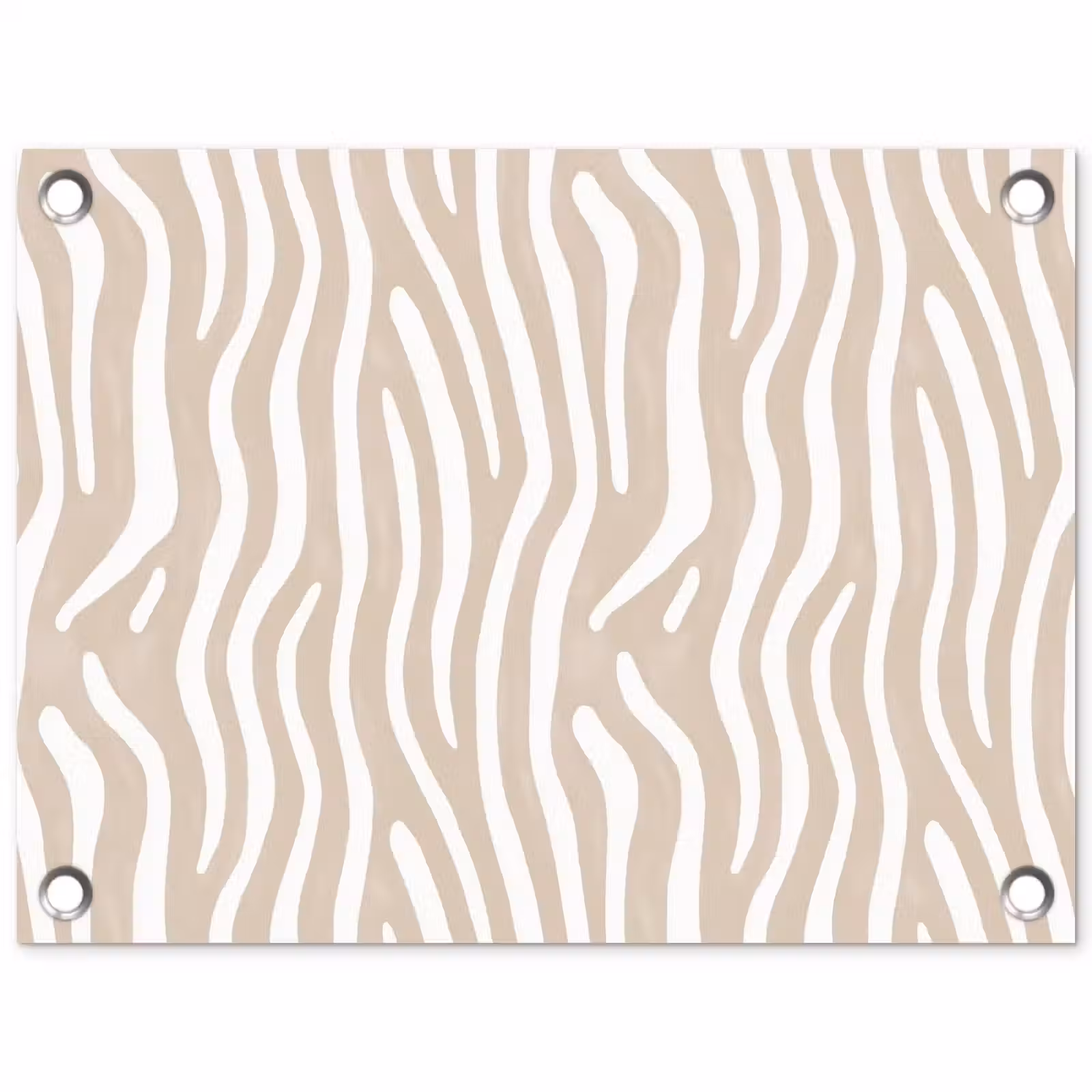 Tuinposter - Abstract - Zebra - Beige — 1