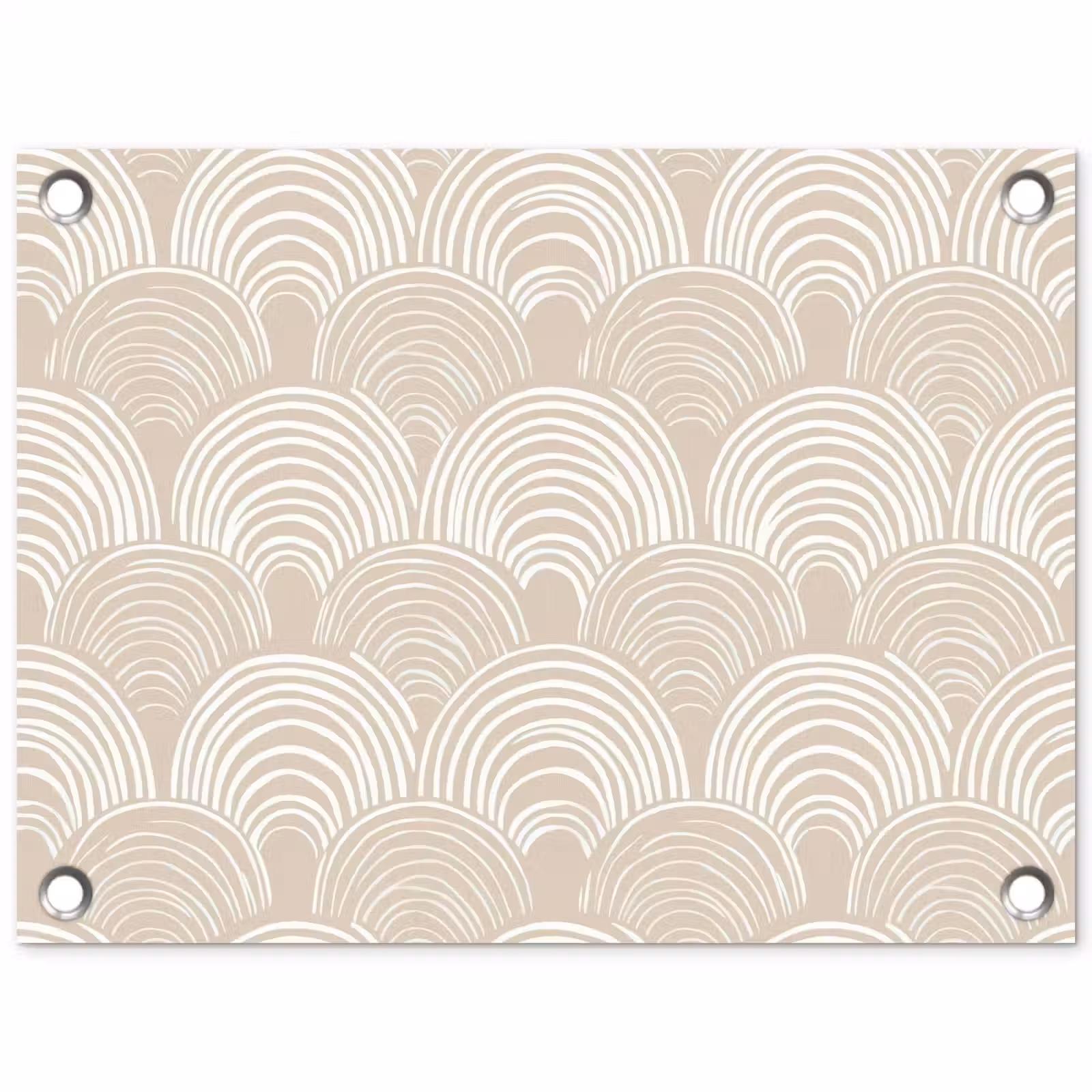 Tuinposter - Golven - Structuur - Beige — 1