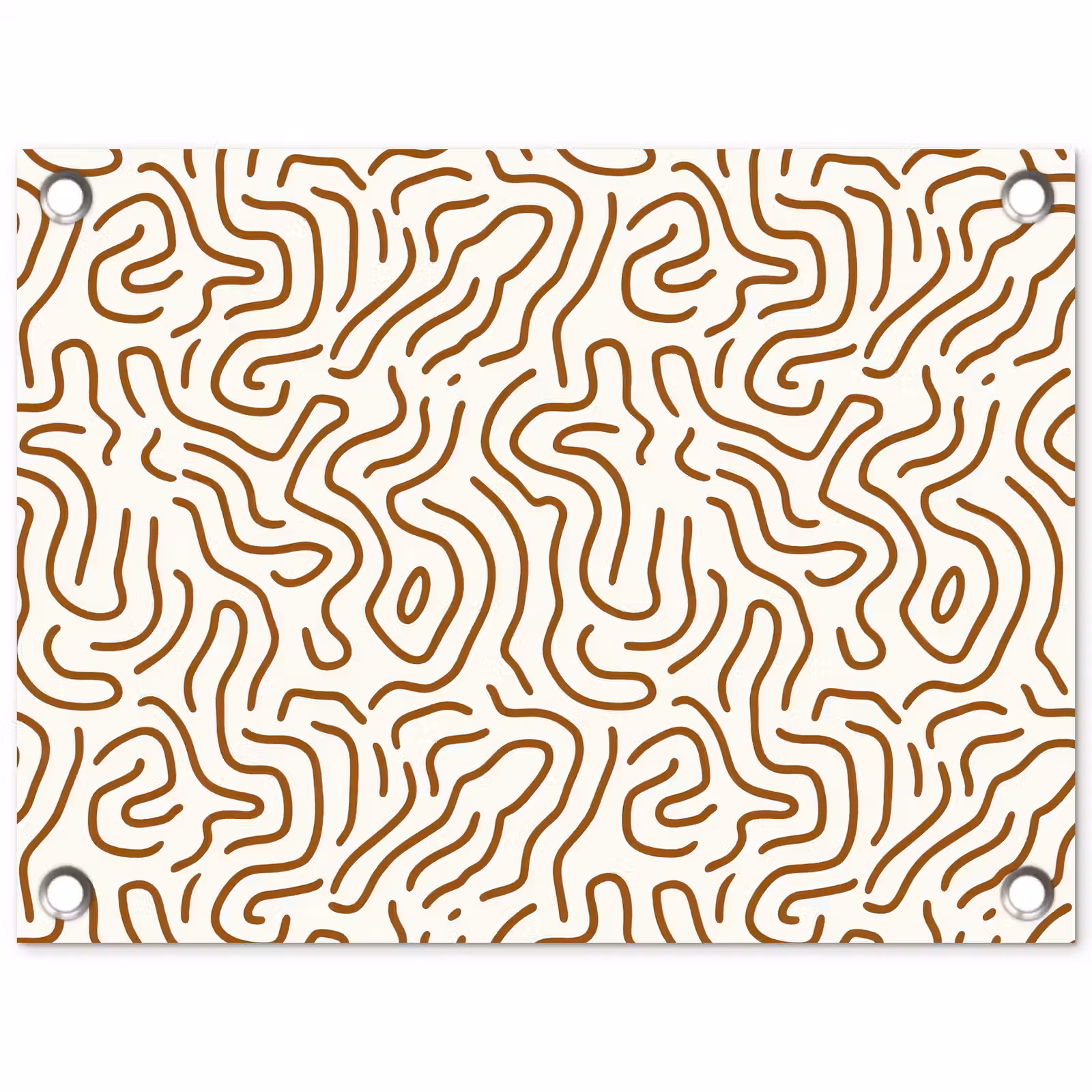 Tuinposter - Minimalistisch - Patroon - Terracotta — 1