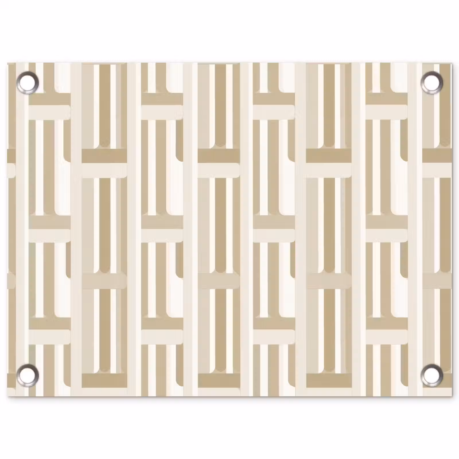Tuinposter - Modern - Geometrisch - Beige — 1
