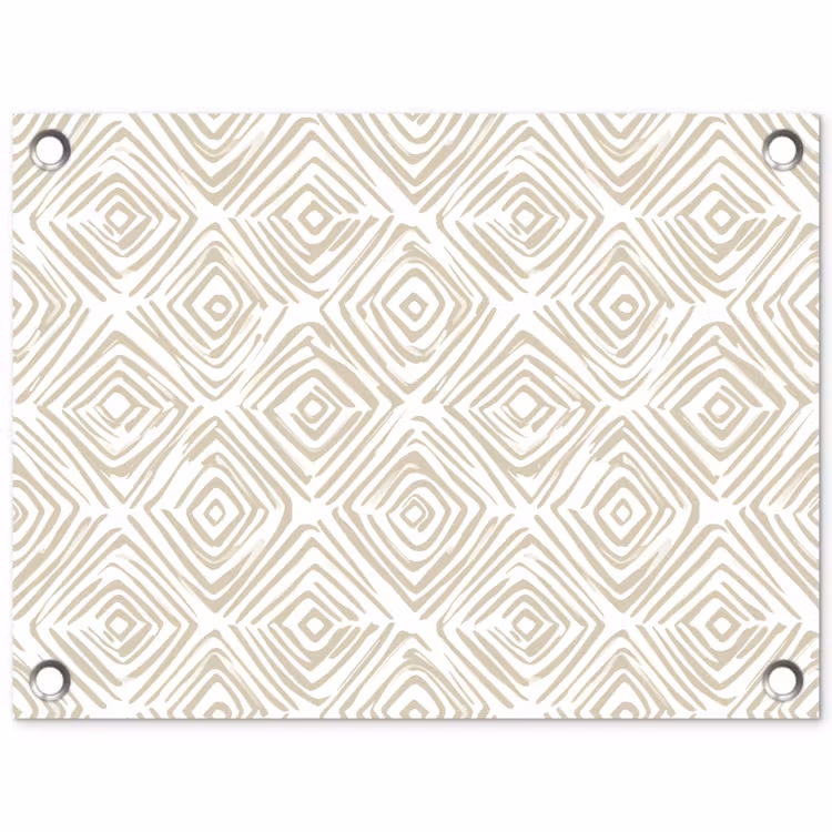 Tuinposter - Abstract - Ruit - Beige — 1