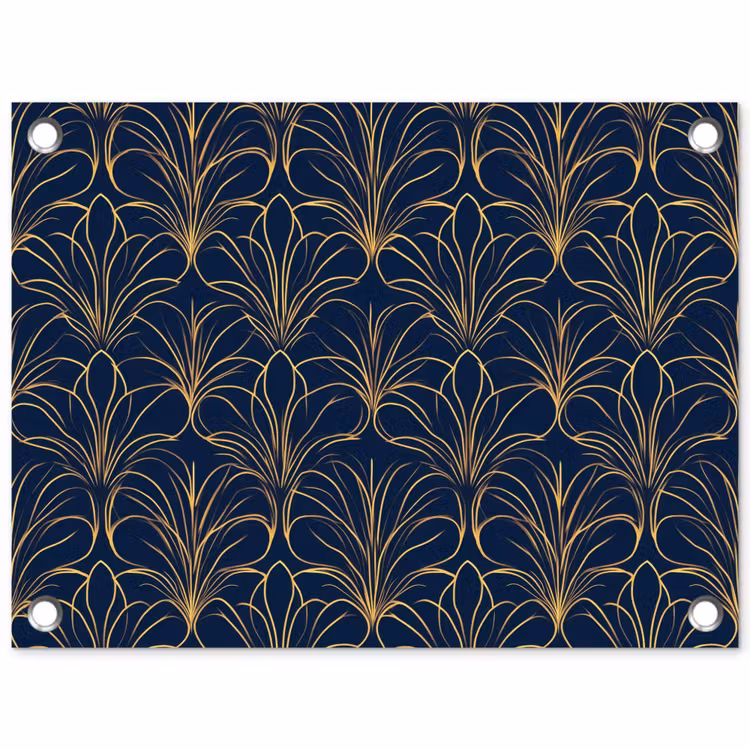 Tuinposter - Deco - Waaier - Blauw — 1