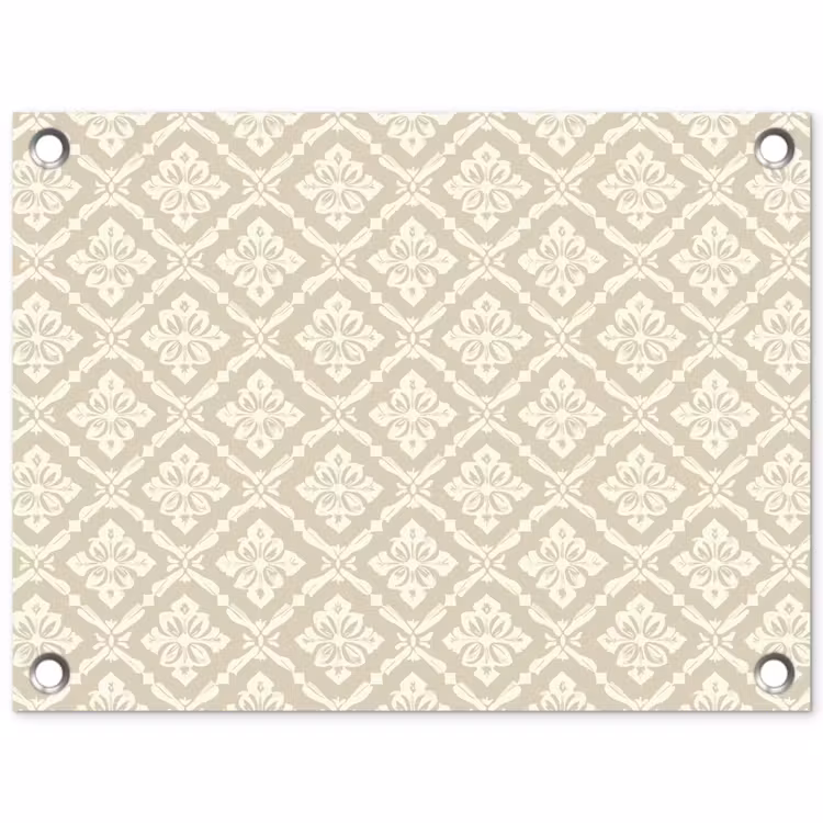 Tuinposter - Floraal - Ornament - Beige — 1
