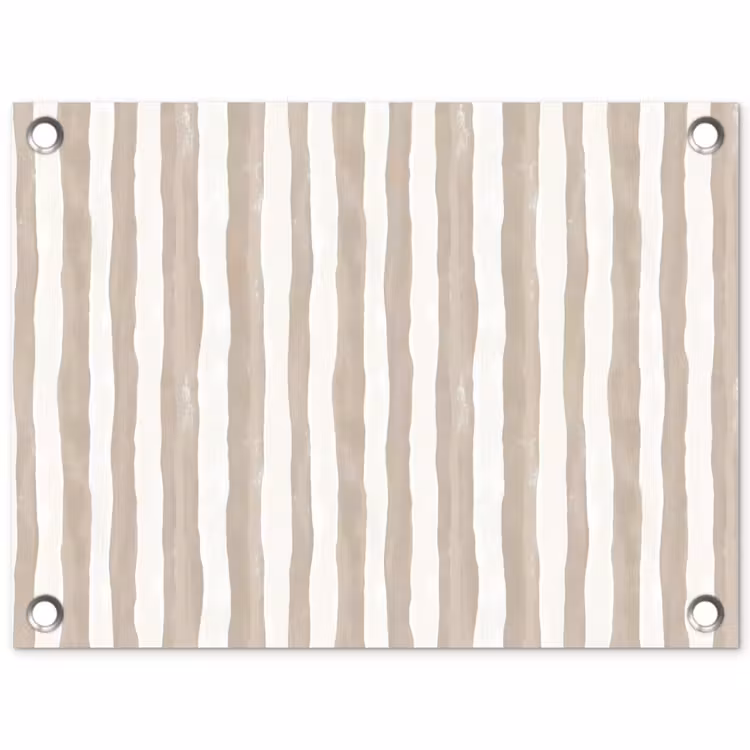 Tuinposter - Minimalistisch - Strepen - Beige — 1