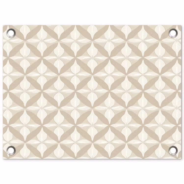 Tuinposter - Patroon - Klassiek - Beige — 1