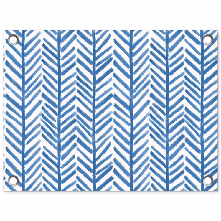 Tuinposter - Patroon - Streep - Blauw — 1