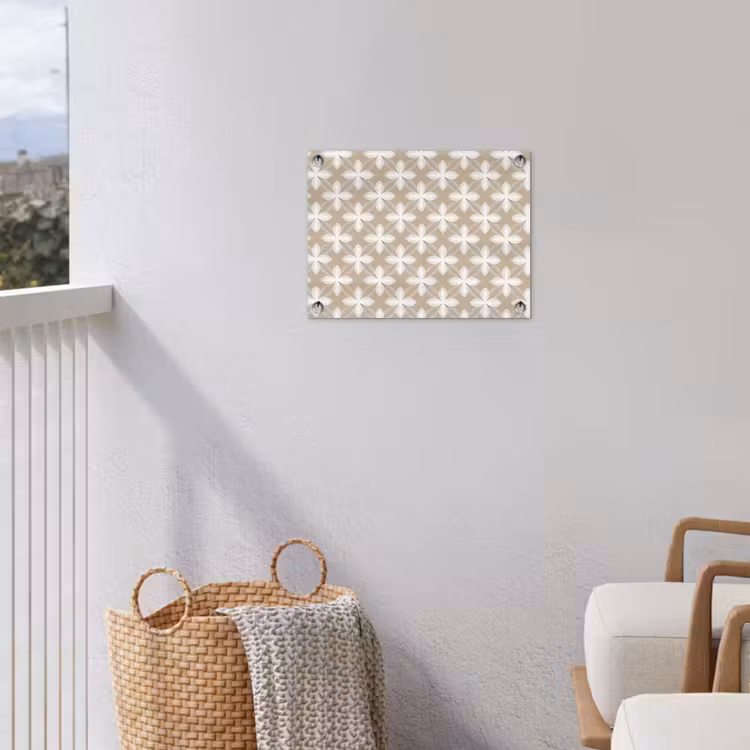 Tuinposter - Patroon - Symmetrisch - Beige — 3