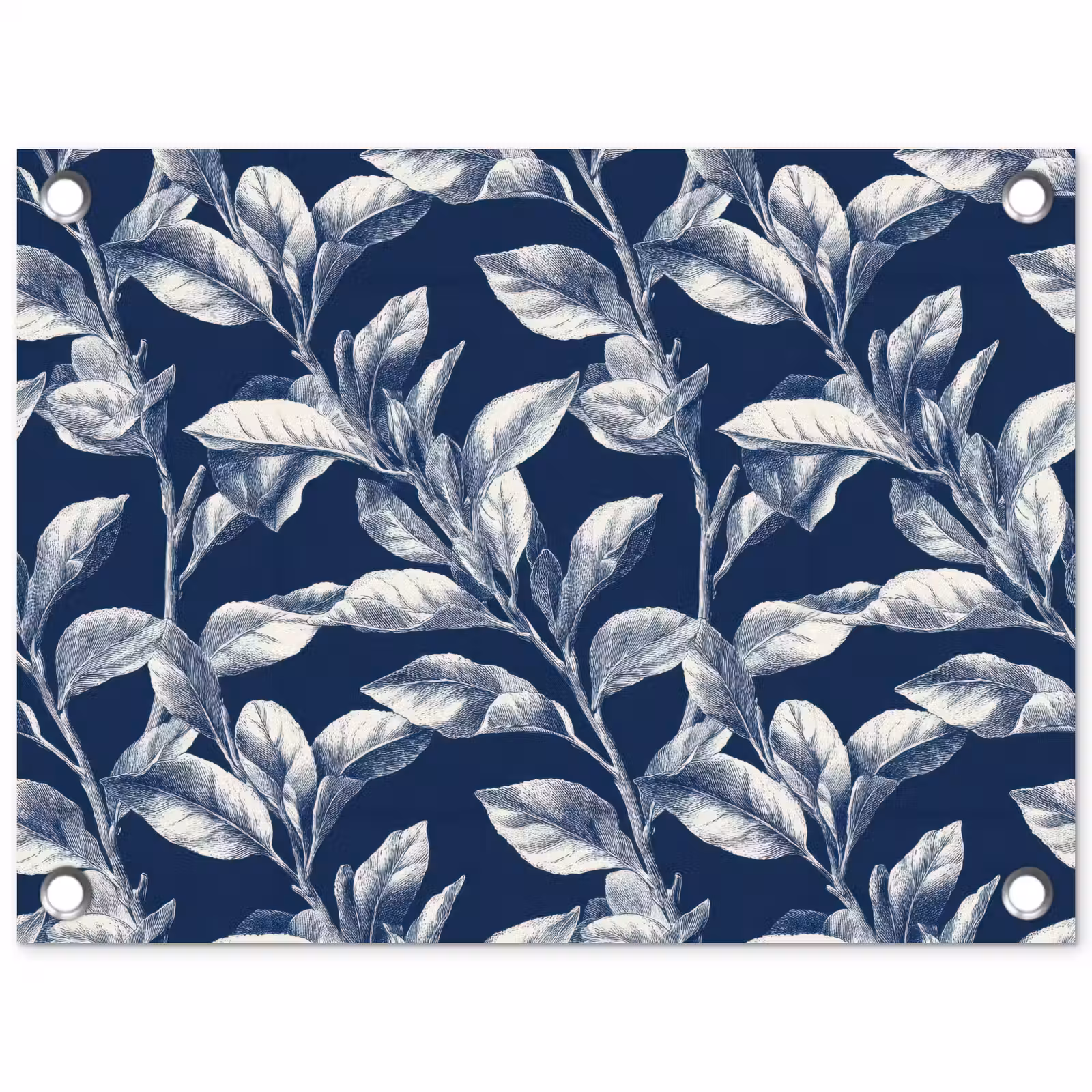 Tuinposter - Botanisch - Patroon - Blauw — 1
