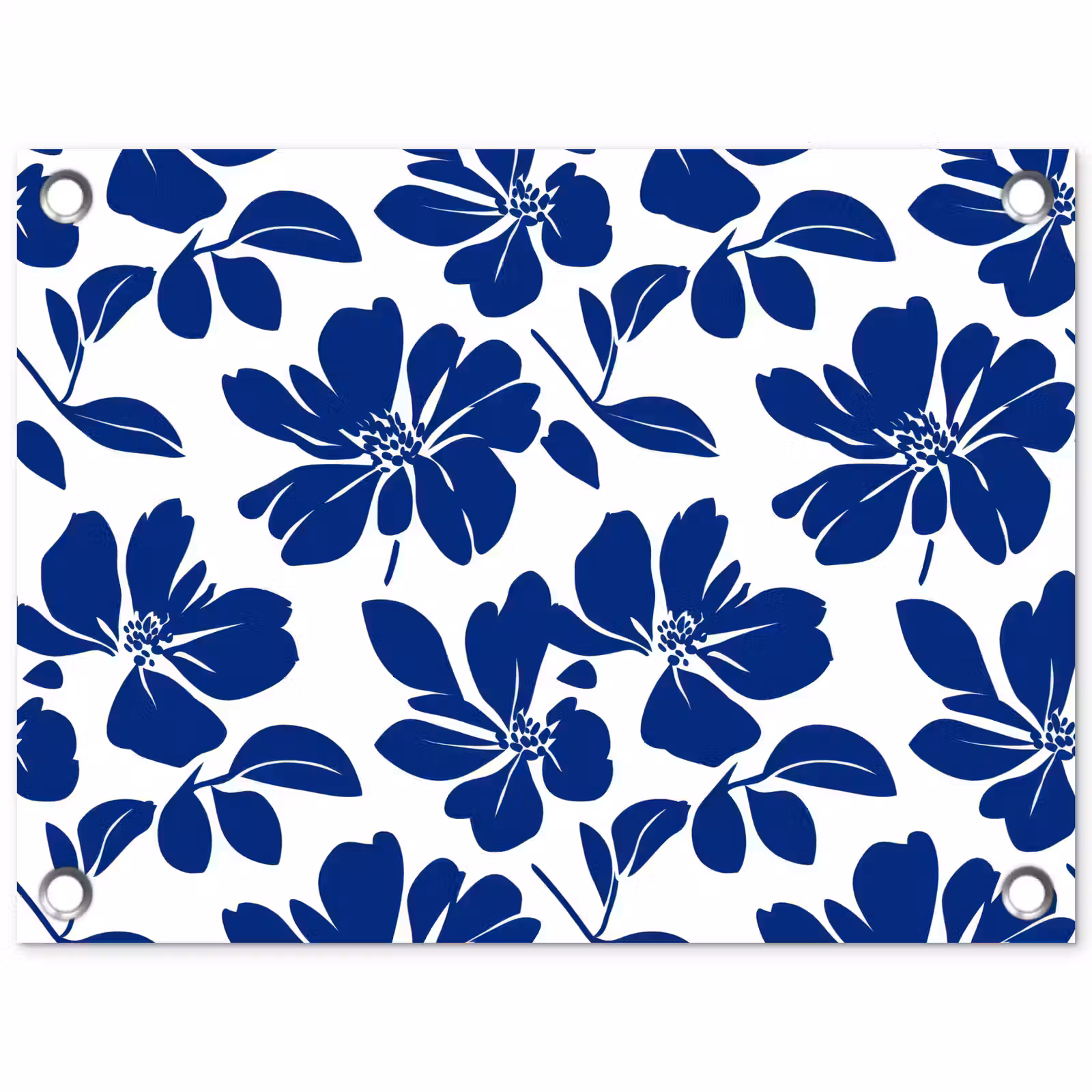 Tuinposter - Floraal - Modern - Blauw — 1