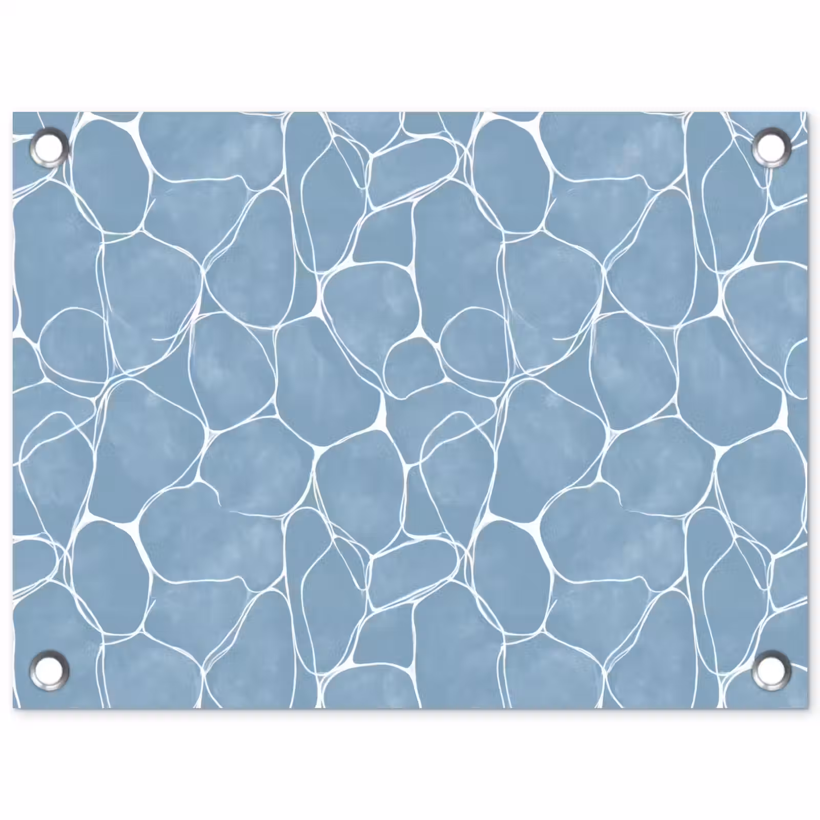 Tuinposter - Organisch - Patroon - Blauw — 1