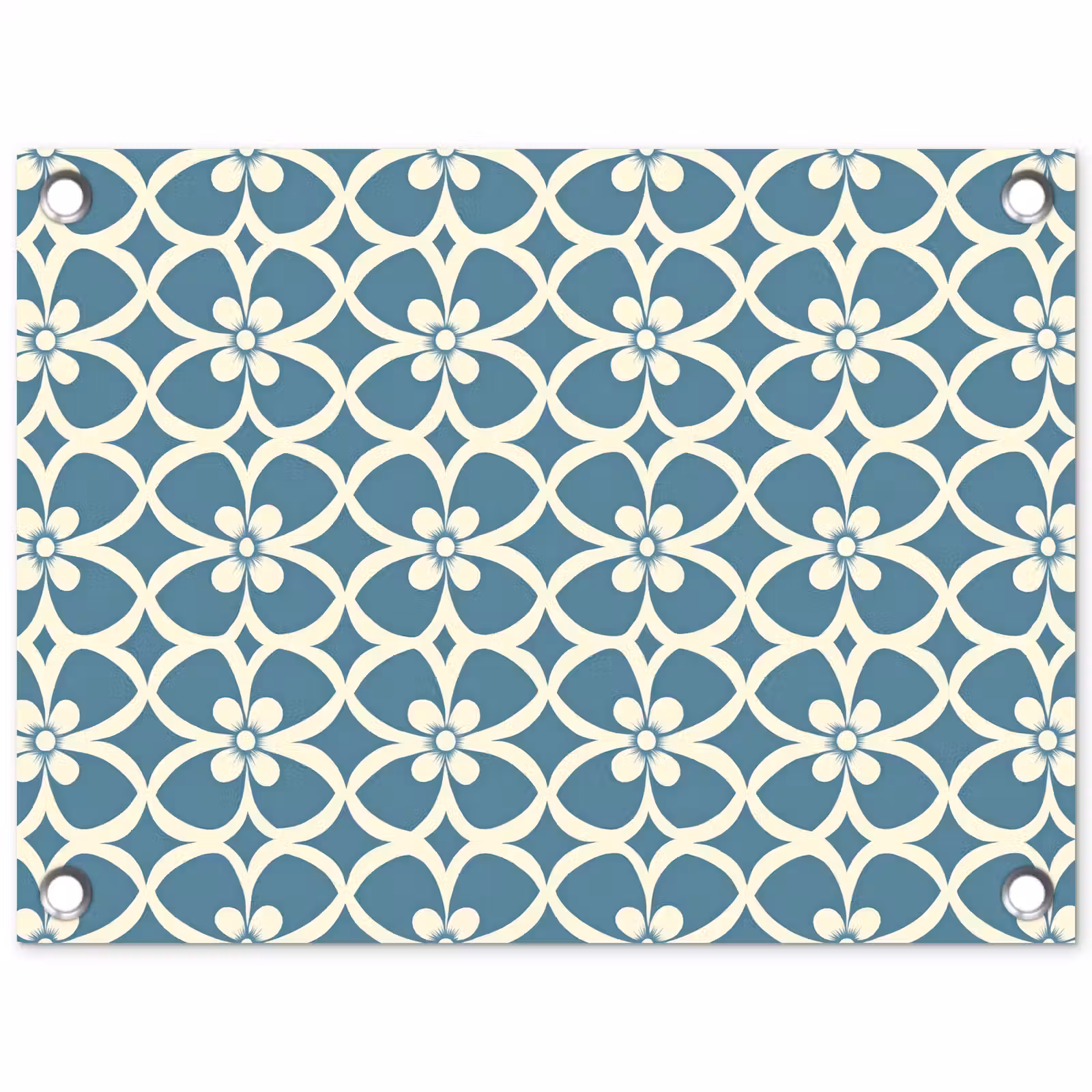 Tuinposter - Patroon - Symmetrisch - Blauw — 1