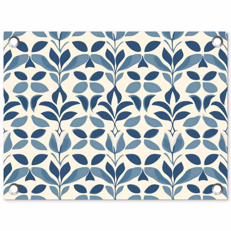 Tuinposter - Flora - Modern - Blauw — 1