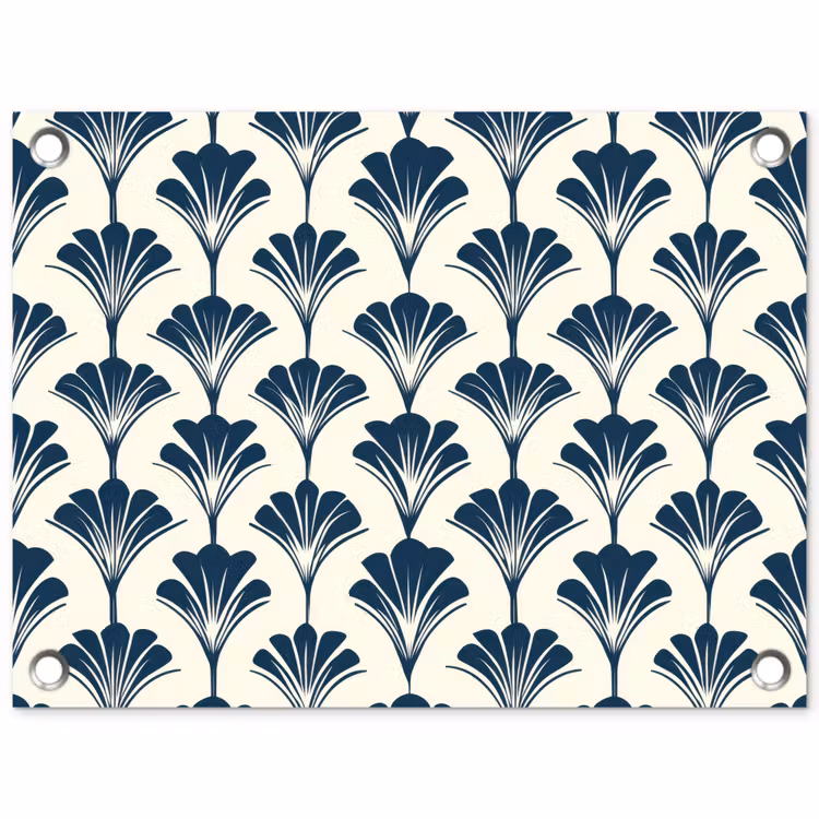 Tuinposter - Klassiek - Motief - Blauw — 1