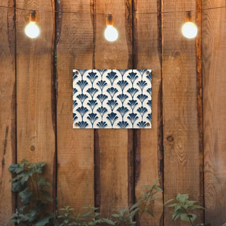 Tuinposter - Klassiek - Motief - Blauw — 2