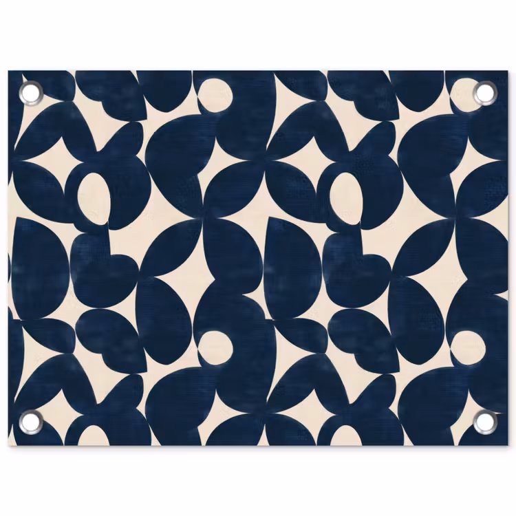 Tuinposter - Modern - Geometrisch - Blauw — 1