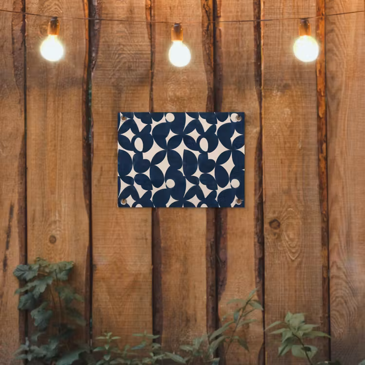 Tuinposter - Modern - Geometrisch - Blauw — 2